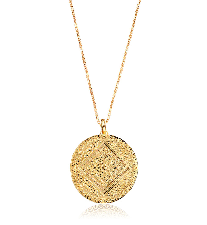 Marie Pendant Charm Necklace Set Jewellery Sets Monica Vinader - Monica Vinader Marie Pendant Silver