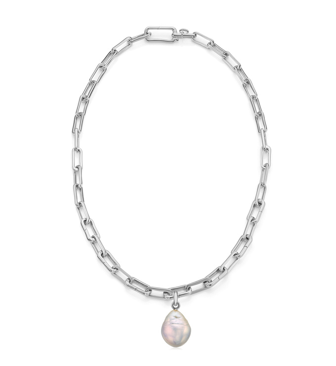 Alta Capture and Pearl Necklace Set - Monica Vinader