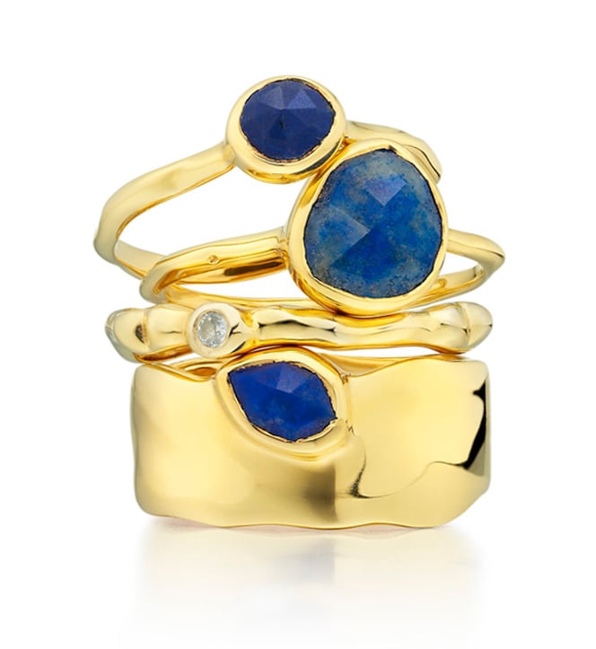 Siren Small Stacking Ring in 18ct Gold Vermeil On Sterling Silver and ...