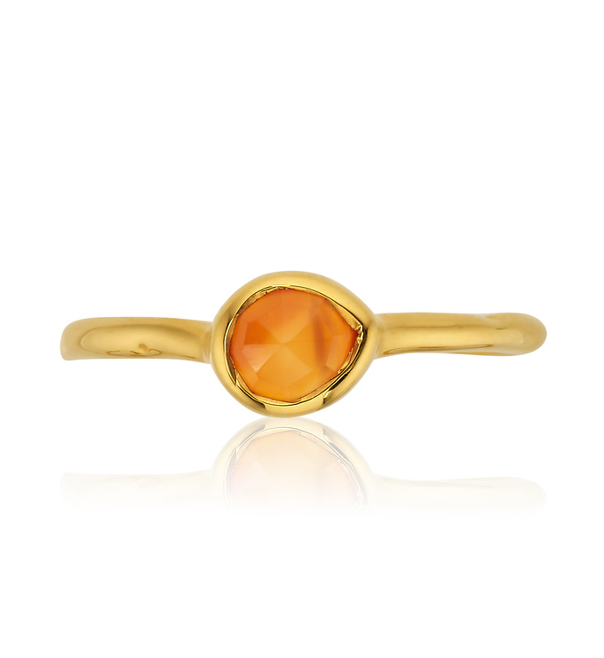 Siren Small Stacking Ring in 18ct Gold Vermeil On Sterling Silver and ...