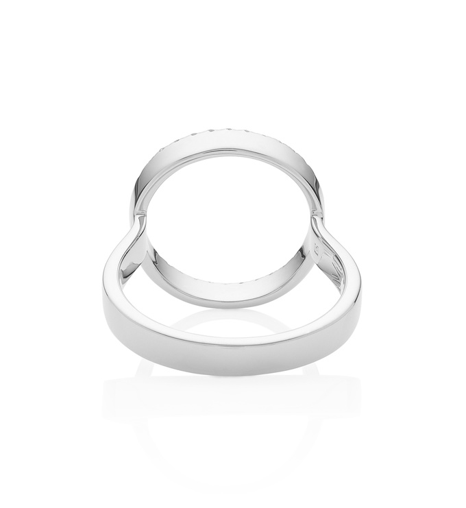 Naida Circle Open Ring - Diamond