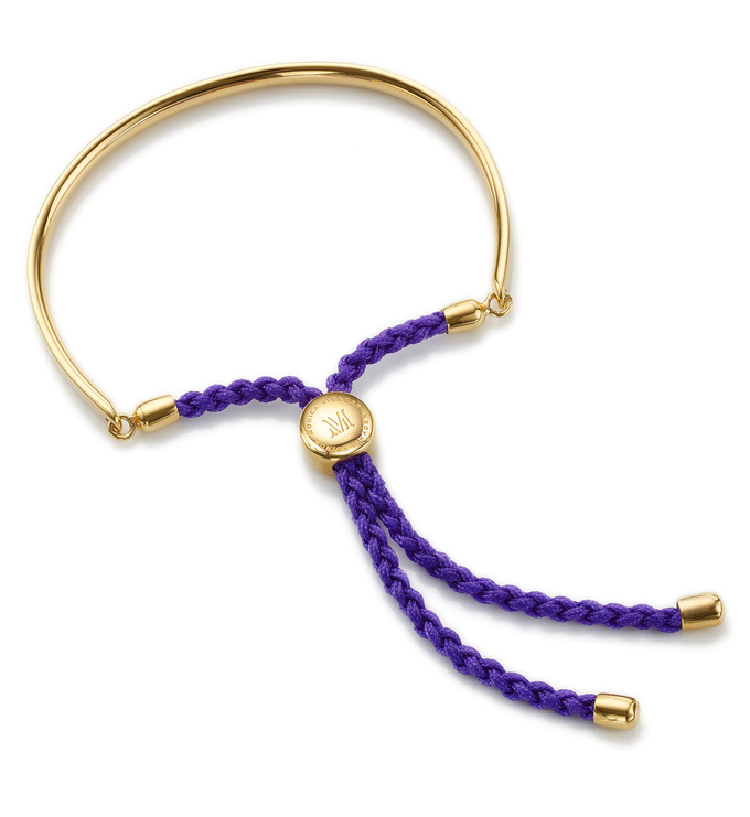 Gold Vermeil Fiji Friendship Bracelet - Plum