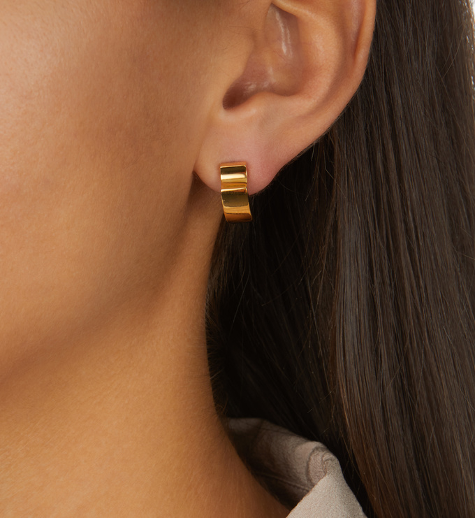 Vitreum Large Pleated Earrings