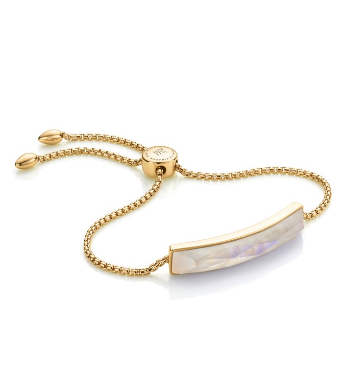 Gold Vermeil Baja Facet Bracelet - Moonstone - Monica Vinader