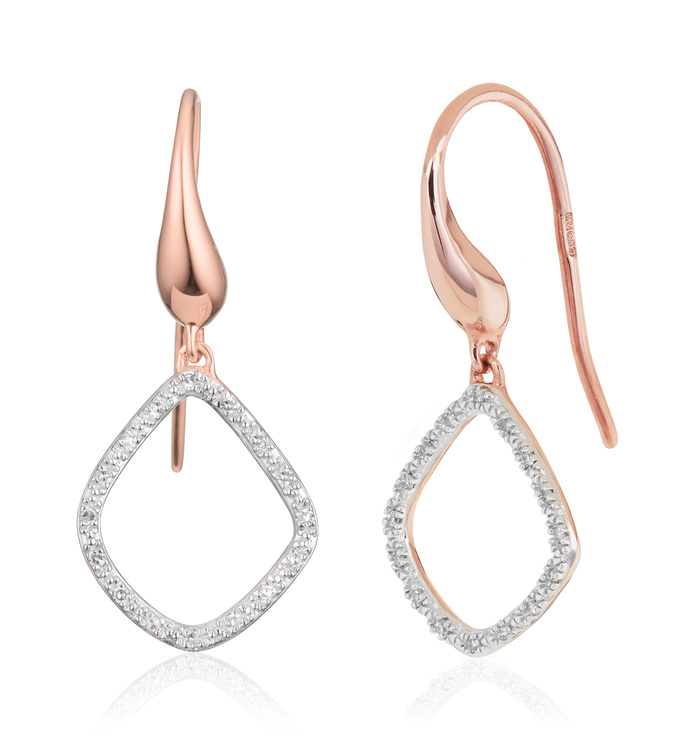 Monica Vinader Rose Gold Earrings Deals 