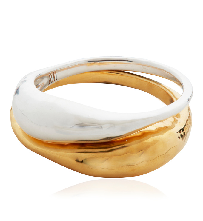 Mixed Metal Deia Ring - Monica Vinader