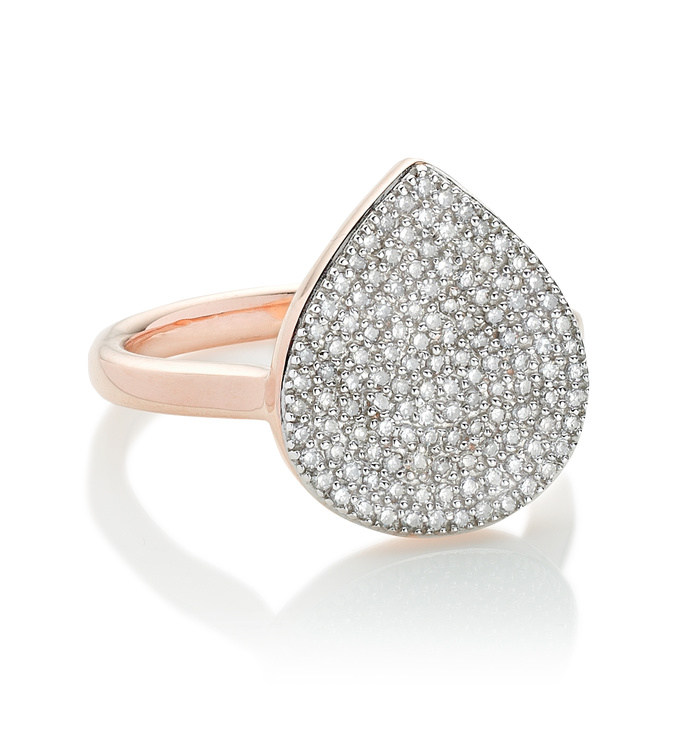 Rose Gold Vermeil Alma Diamond Ring