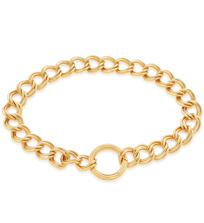 Groove Curb Chain Bracelet in 18ct Gold Vermeil on Sterling Silver Jewellery by Monica Vinader