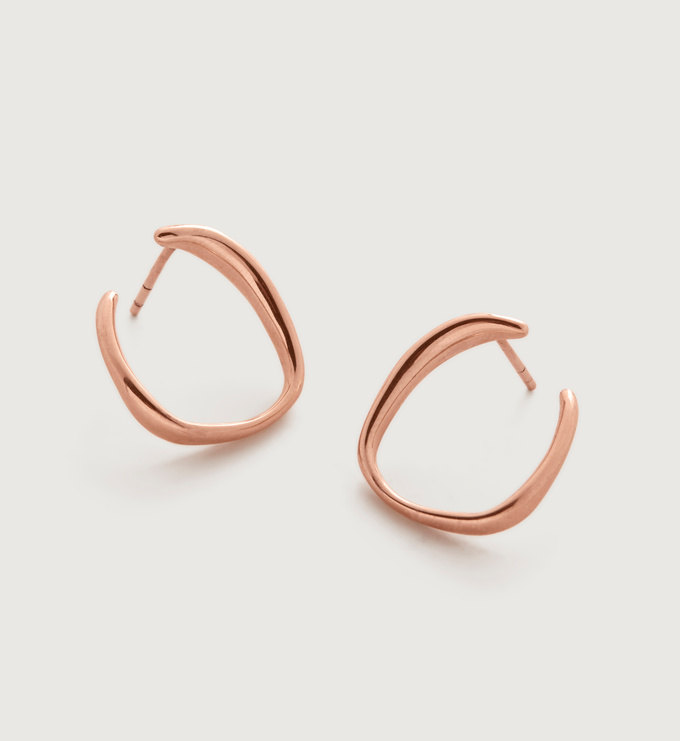 Rose Gold Vermeil Nura Reef Wrap Earrings - Monica Vinader