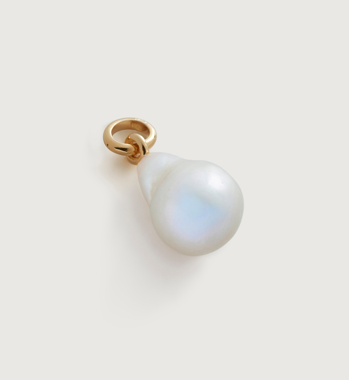 Nura Baroque Pearl Pendant Charm in 18ct Gold Vermeil on Sterling Silver  and Pearl | Jewellery by Monica Vinader