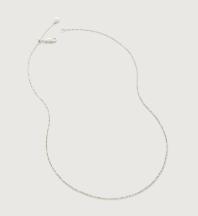 Fine Chain Necklace Adjustable 43cm/17' in Sterling Silver Jewellery