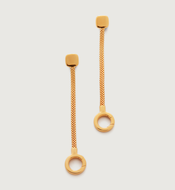 Gold Vermeil Doina Chain Earrings - Monica Vinader