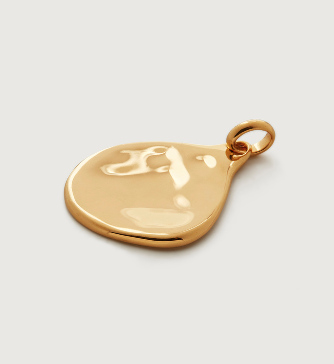 Gold Vermeil Siren Large Pendant Charm - Monica Vinader