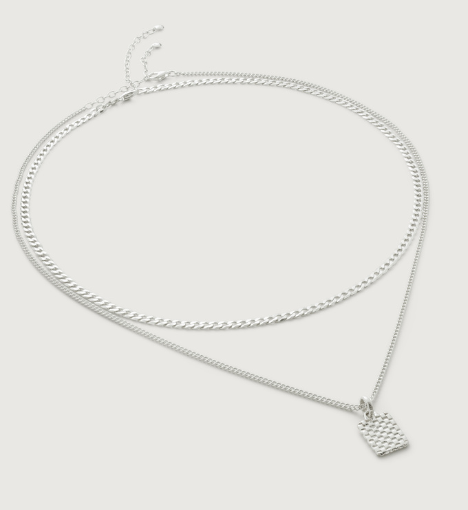 Doina Flat Curb Chain Necklace Set - Monica Vinader