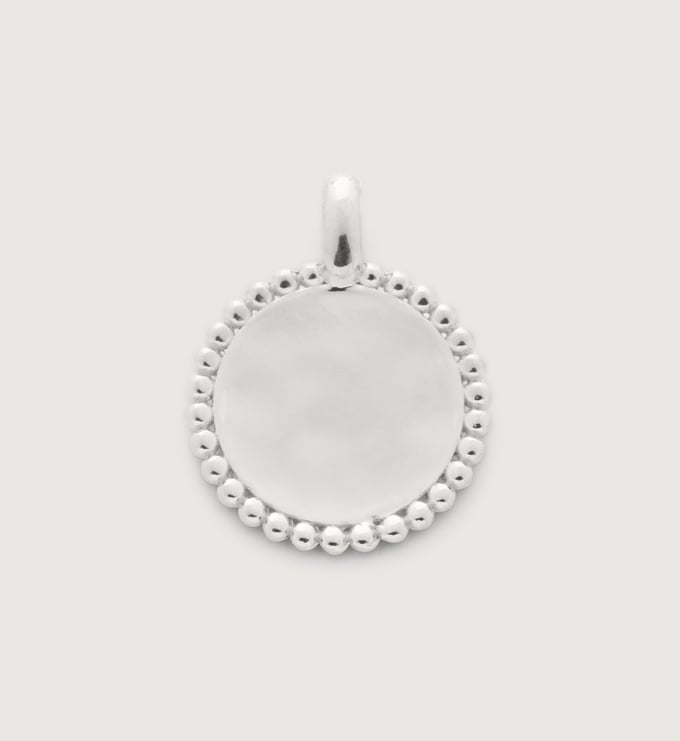 Sterling Silver Deia Beaded Pendant Charm - Monica Vinader