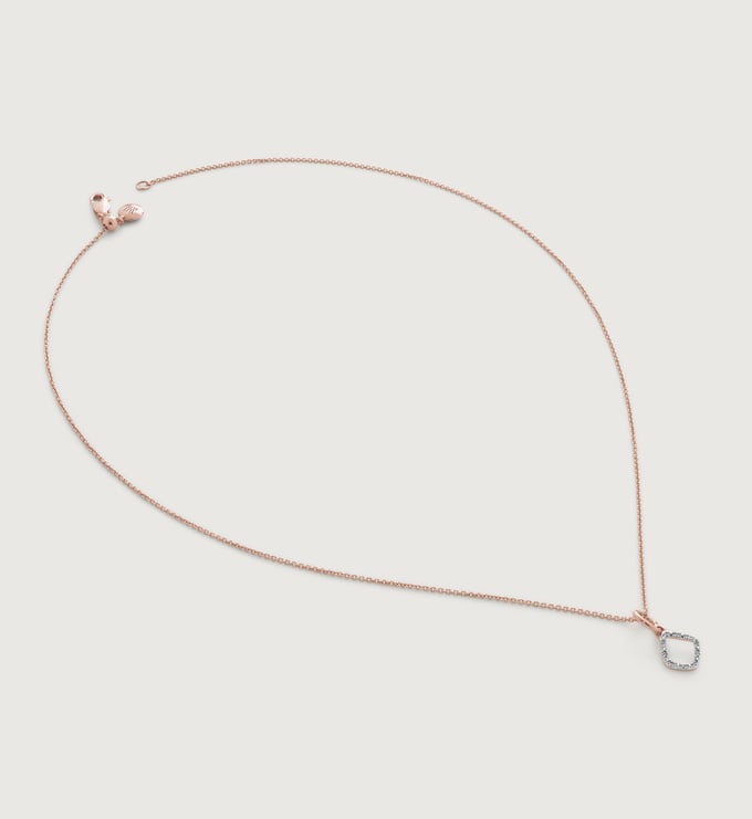 Riva Mini Kite Diamond Necklace - Monica Vinader