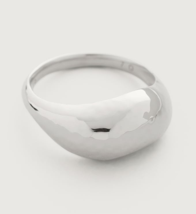 Sterling Silver Deia Domed Ring - Monica Vinader