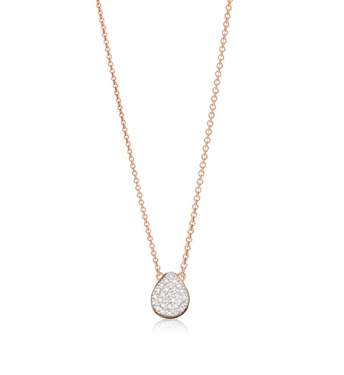 Rose Gold Vermeil Alma Diamond Necklace