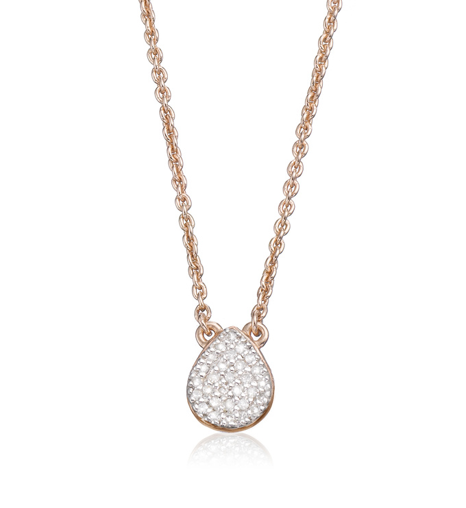 Rose Gold Vermeil Alma Diamond Necklace