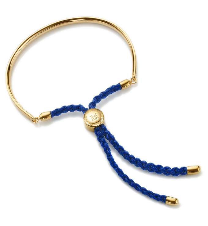 Gold Vermeil Fiji Friendship Bracelet - Royal Blue