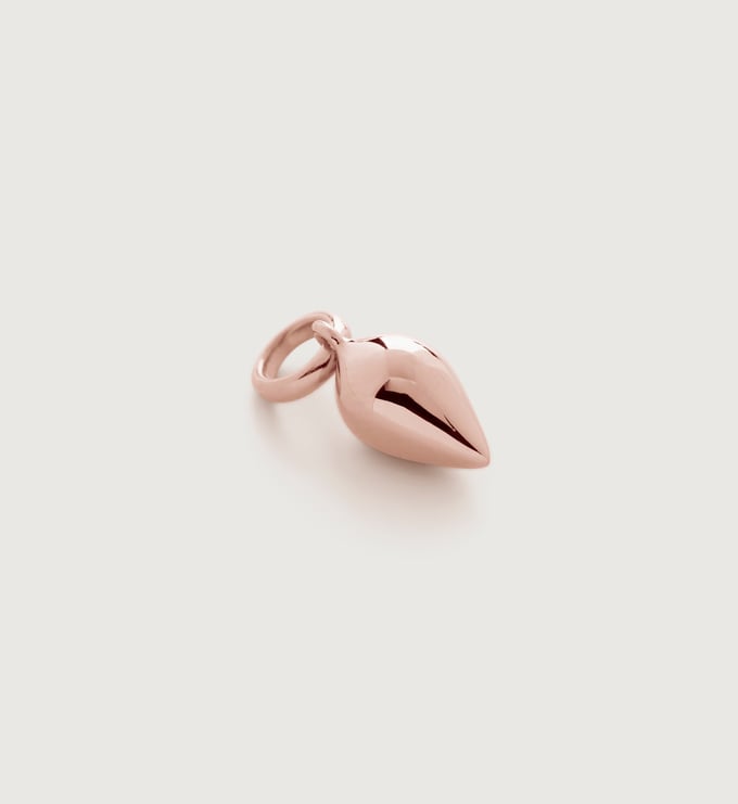 Rose Gold Vermeil Fiji Bud Pendant Charm - Monica Vinader