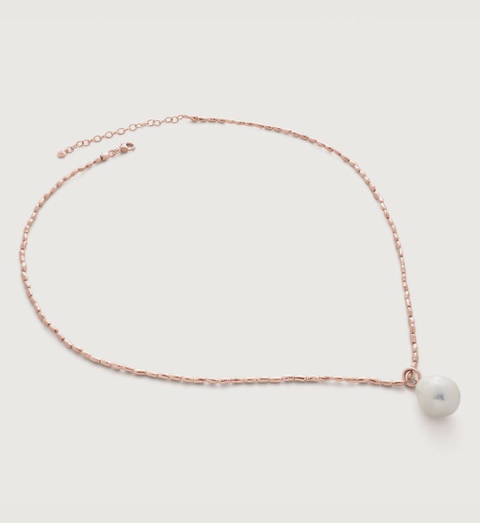 Nura Baroque Pearl Mini Nugget Necklace - Monica Vinader