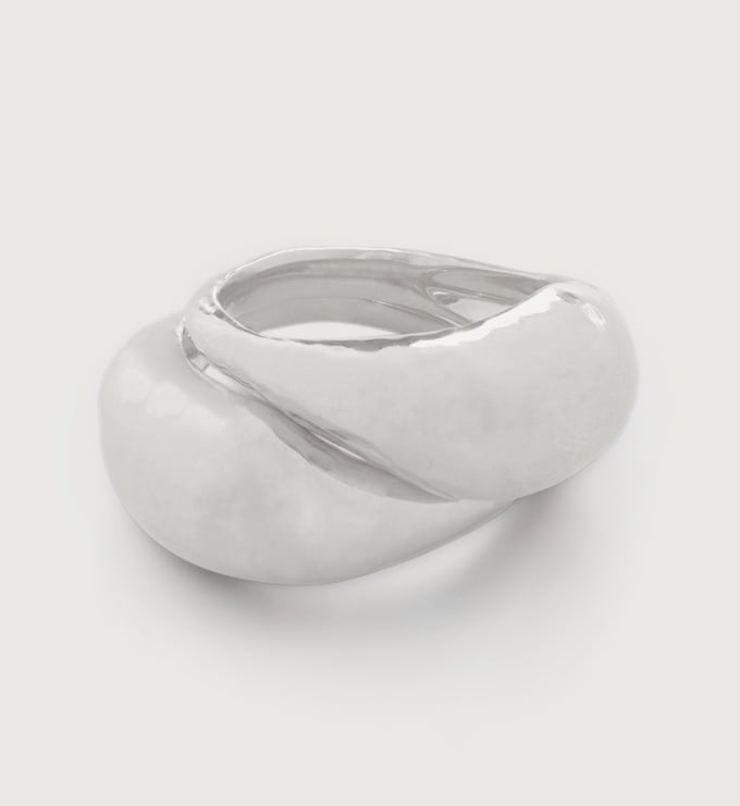 Deia Domed Ring Stack - Monica Vinader