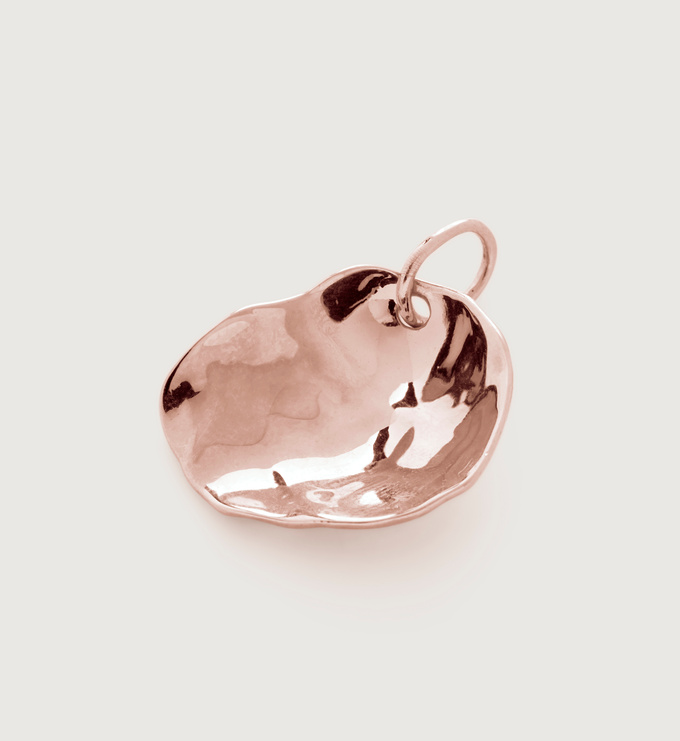 Rose Gold Vermeil Nura Small Shell Pendant Charm - Monica Vinader