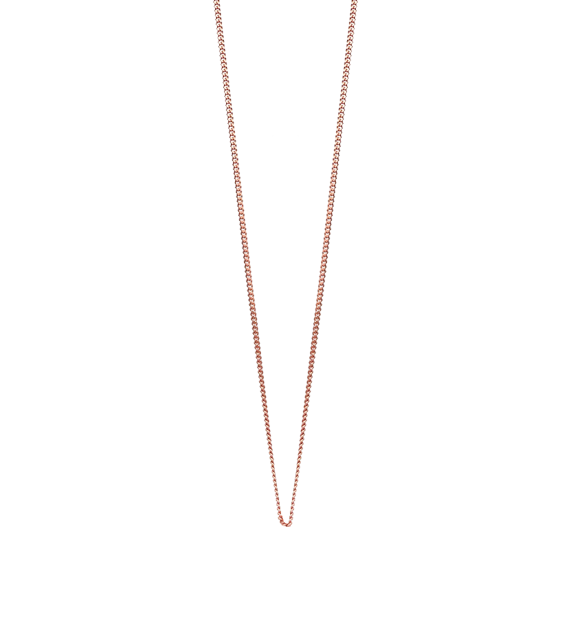 Rose Gold Vermeil 16/17" Curb chain - Monica Vinader