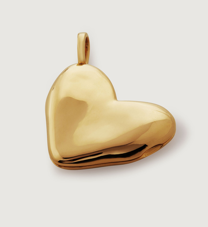 Gold Vermeil Heart Locket - Monica Vinader