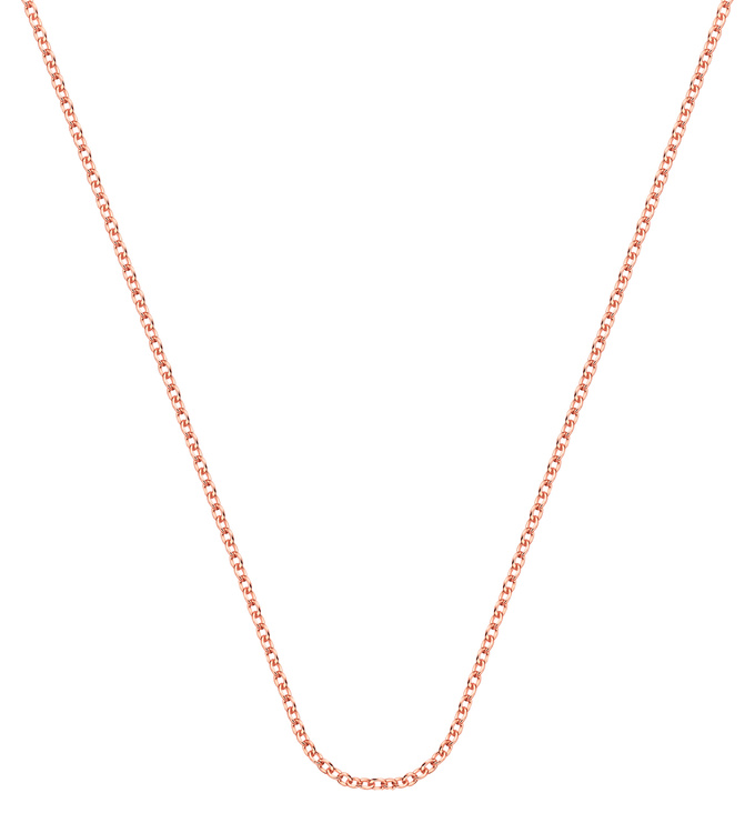 Rose Gold Vermeil Rolo Chain 18"/46cm - Monica Vinader
