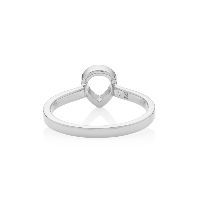 Naida Mini Lotus Open Ring - Diamond