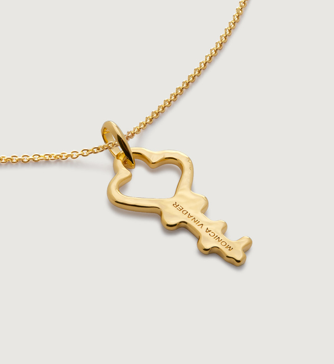 Key Pendant Charm Necklace Set - Monica Vinader