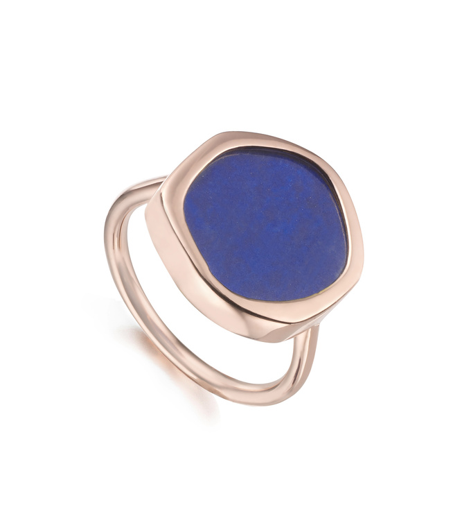 Atlantis Gem Ring in 18ct Rose Gold Vermeil On Sterling Silver and ...