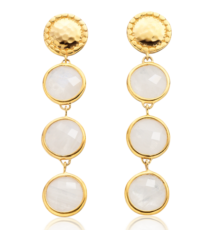 Gold Vermeil Mini Luna Drops - Monica Vinader