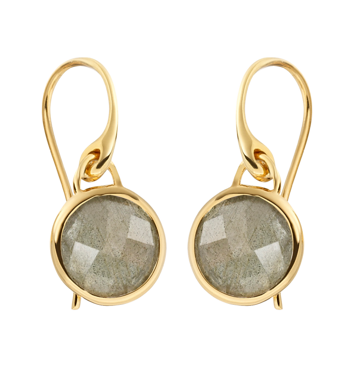 Gold Vermeil Mini Luna Earrings - Monica Vinader