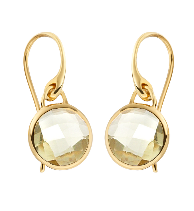 Gold Vermeil Mini Luna Earrings - Monica Vinader