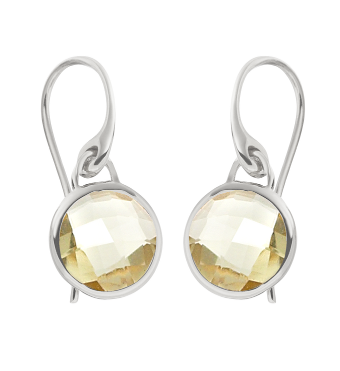 Sterling Silver Mini Luna Earrings - Monica Vinader