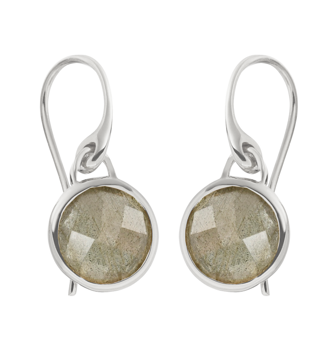 Sterling Silver Mini Luna Earrings - Monica Vinader
