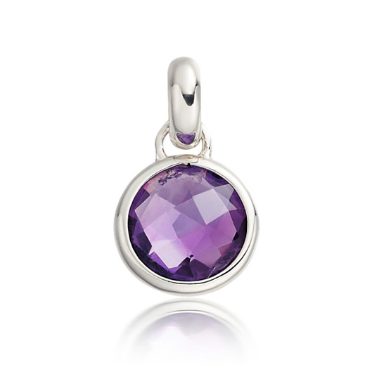 Sterling Silver Luna Mini Pendant Charm - Monica Vinader