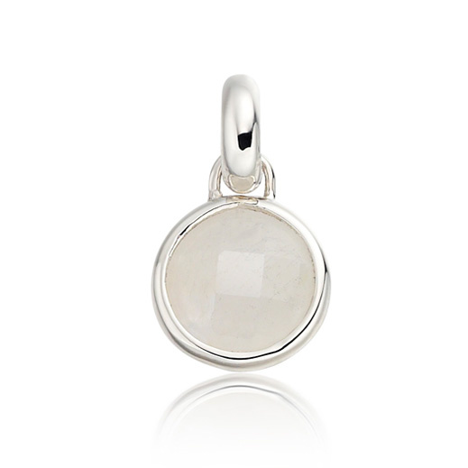 Sterling Silver Luna Mini Pendant Charm - Monica Vinader