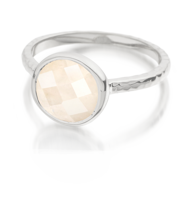 Sterling Silver Mini Luna Ring - Monica Vinader