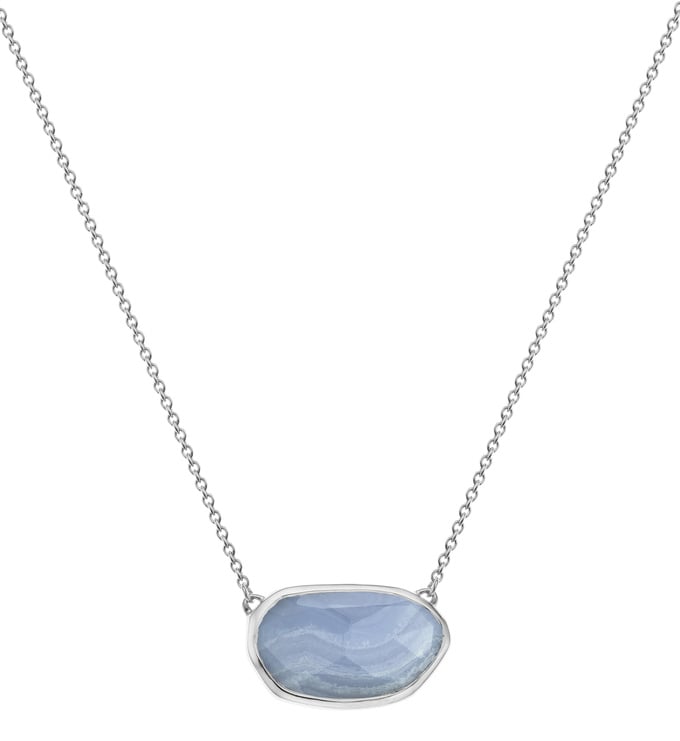 Capri Necklace - Blue Lace Agate