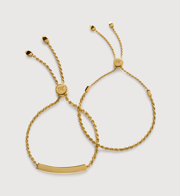 【MONICA VINADER】Corda Friendship ブレスレット Corda Link Friendship Chain Bracelet in Sterling Silver