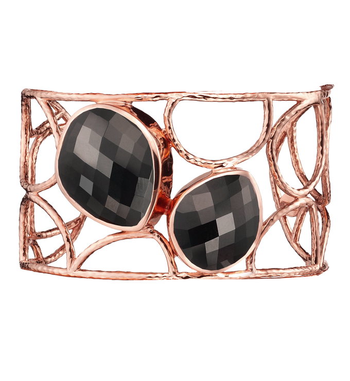 Rose Gold Vermeil Nugget Cuff - Monica Vinader