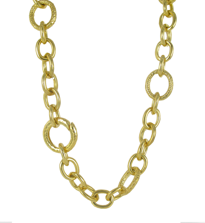 Gold Vermeil Capture Links Necklace - Monica Vinader