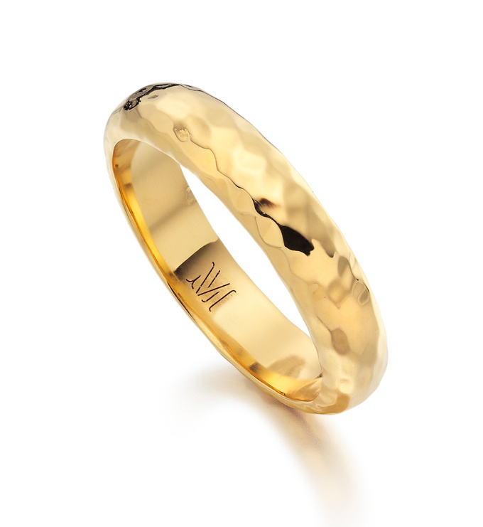 Gold Vermeil Ziggy Ring - Monica Vinader