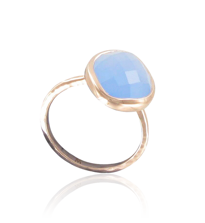 Rose Gold Vermeil Nugget Ring - Small - No Stone - Monica Vinader