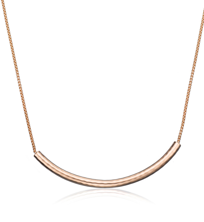 Rose Gold Vermeil Esencia Long Chain Necklace