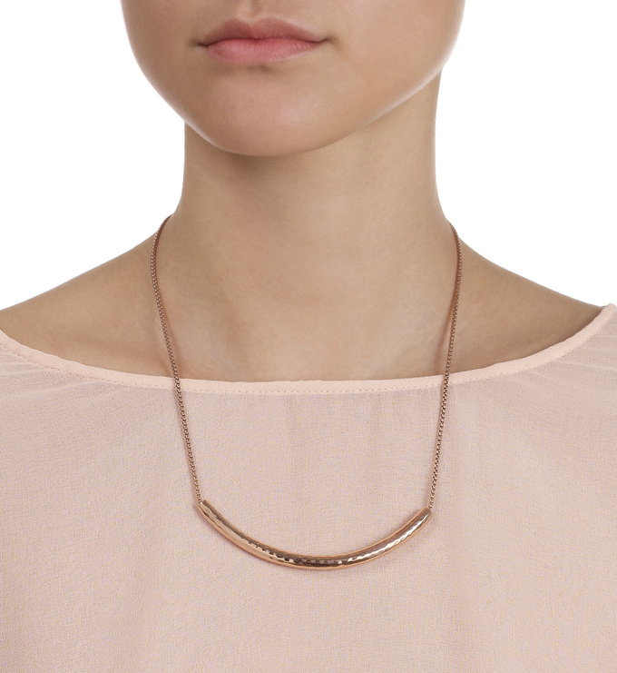 Rose Gold Vermeil Esencia Long Chain Necklace